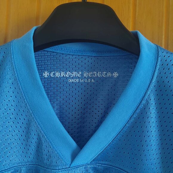 Chrome Hearts Stadium Mesh Warm Up Jersey Baby Blue - Picture 4 of 11